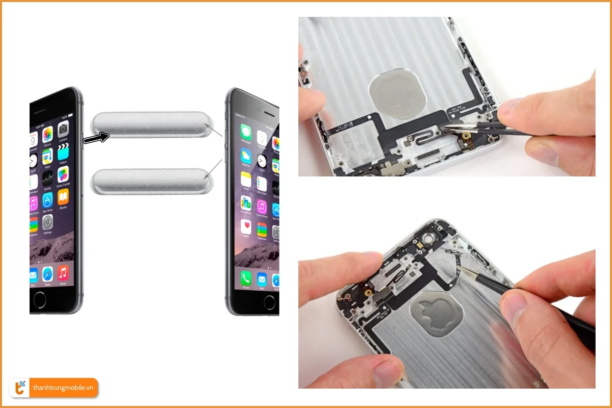 Thay dây nút nguồn iPhone 6 Plus