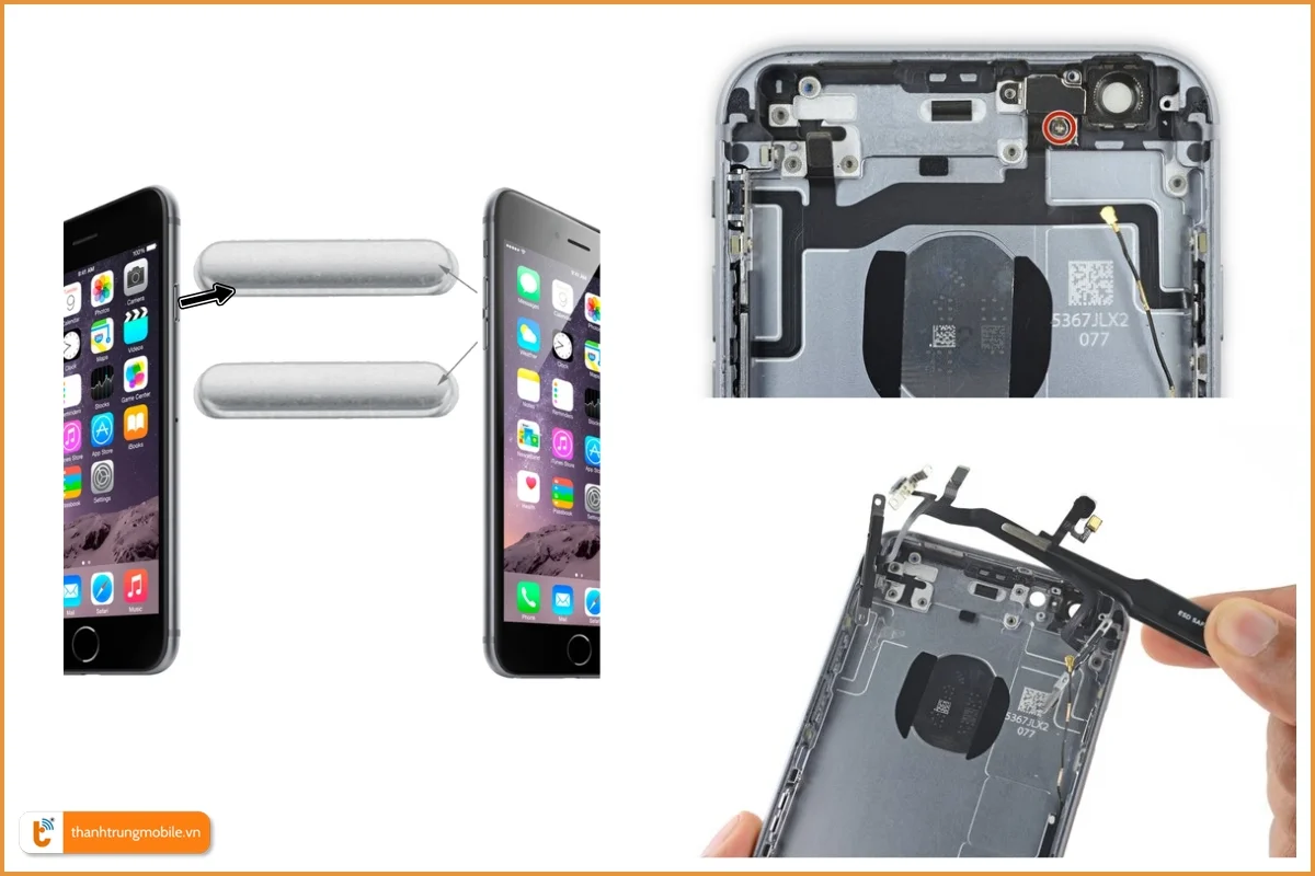 Thay dây nút nguồn iPhone 6s