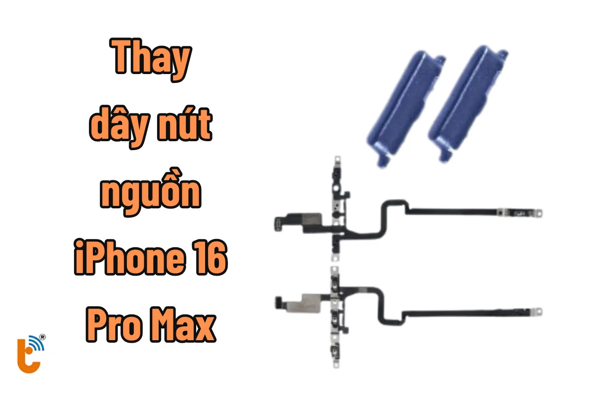 Thay nút nguồn iPhone 16 Pro Max giá rẻ