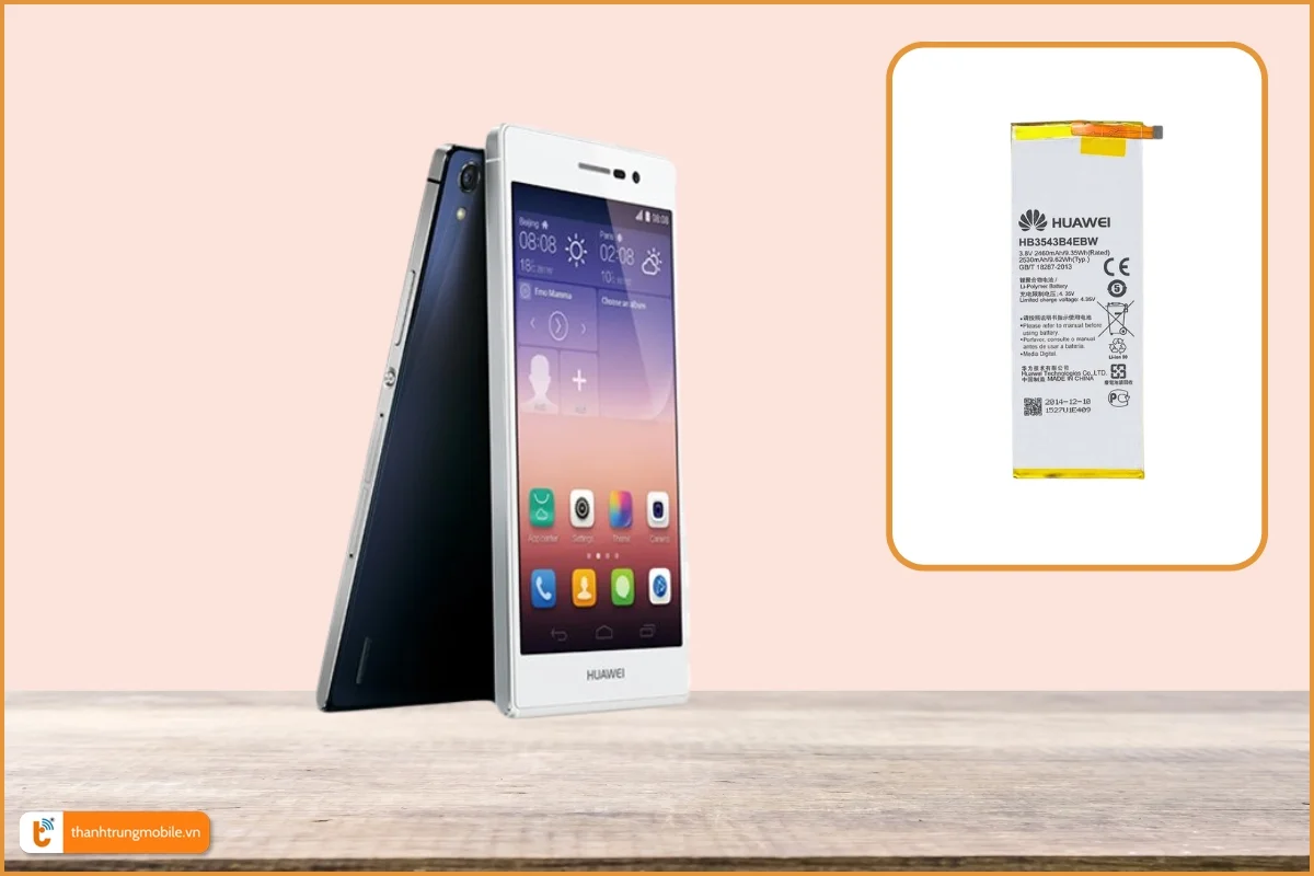 Thay pin Huawei Ascend P7 giá rẻ, chính hãng