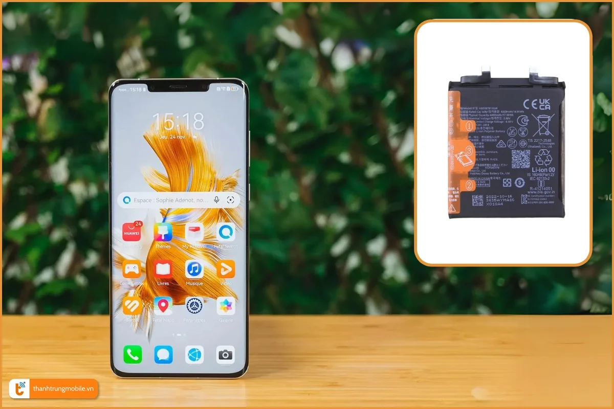 Thay pin Huawei Mate 50 Pro chính hãng, giá rẻ
