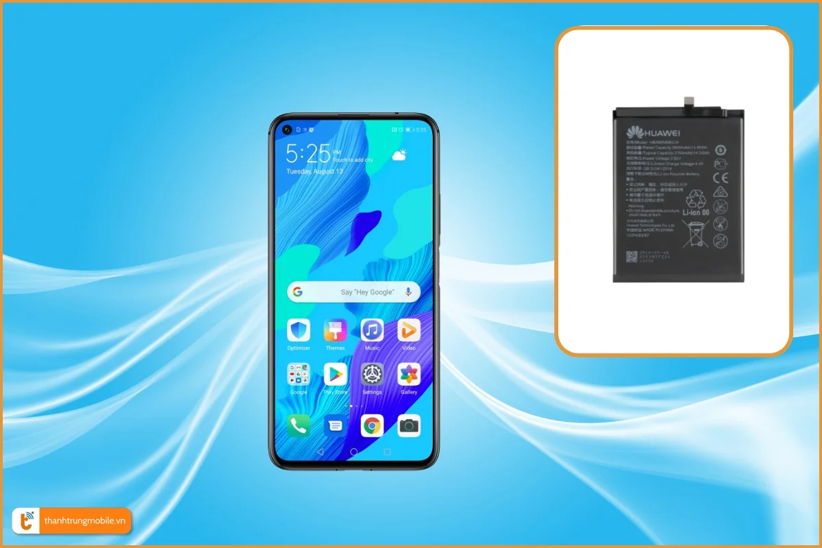 Thay pin Huawei Nova 5T chính hãng, giá rẻ