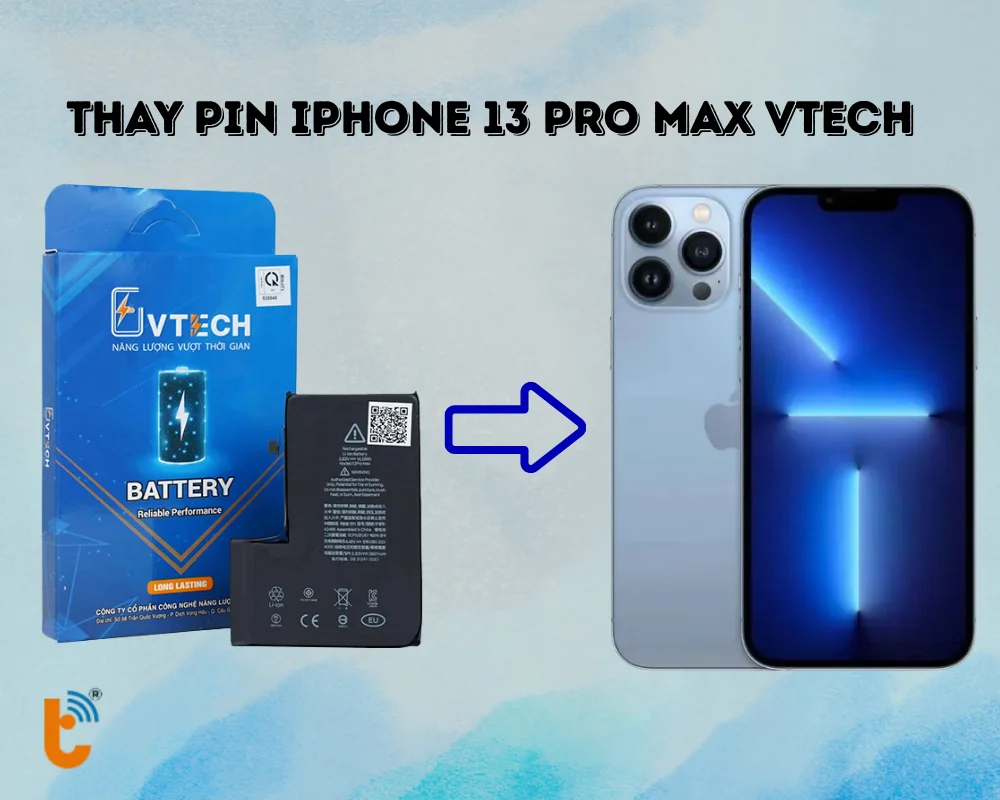 Thay pin iPhone 13 Pro Max Vtech