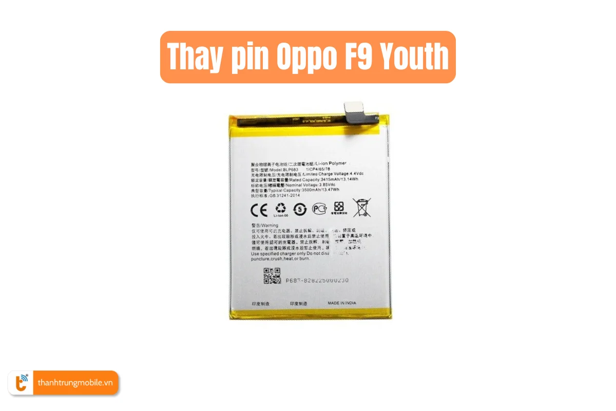 Thay pin Oppo F9 Youth