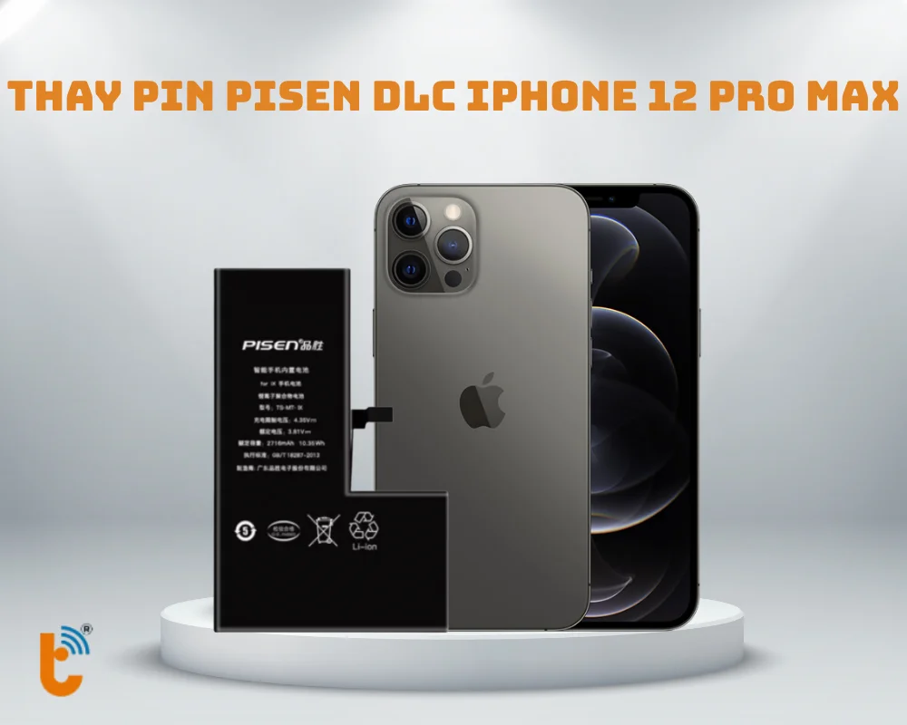 Thay pin Pisen DLC iPhone 12 Pro Max