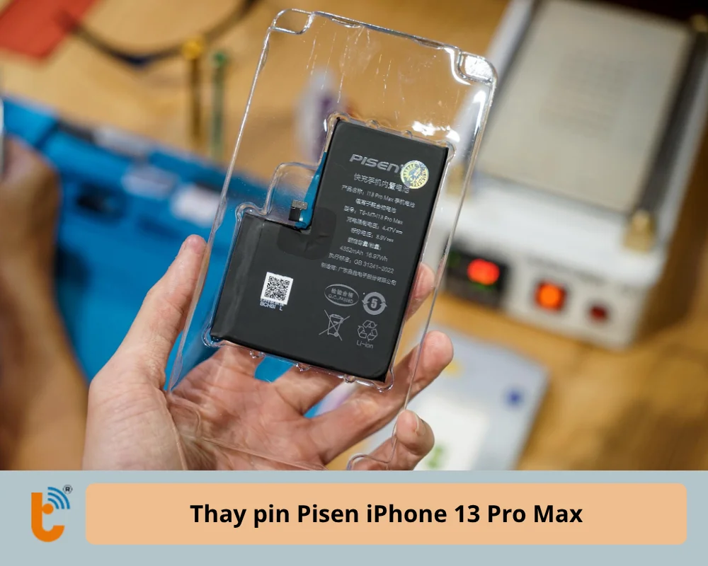 Thay pin Pisen iPhone 13 Pro Max