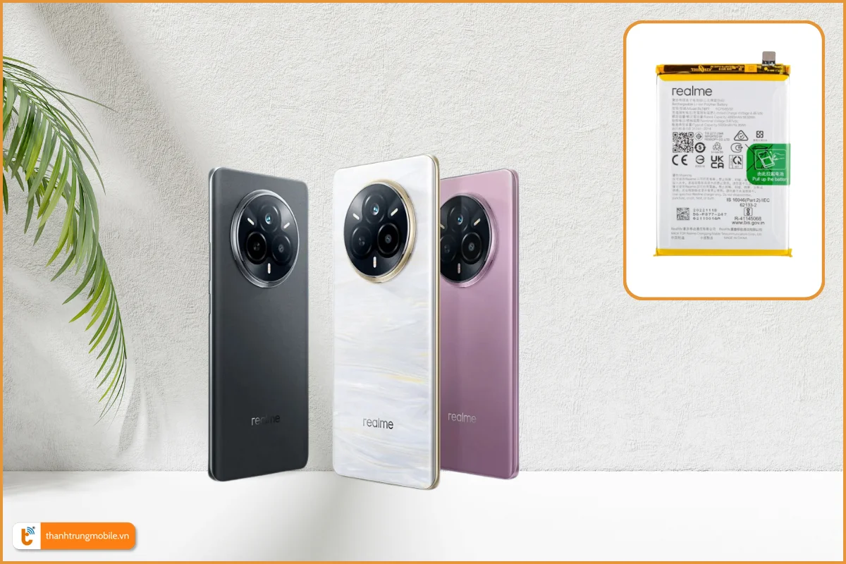 Thay pin Realme 14 Pro 5G chính hãng, lấy ngay