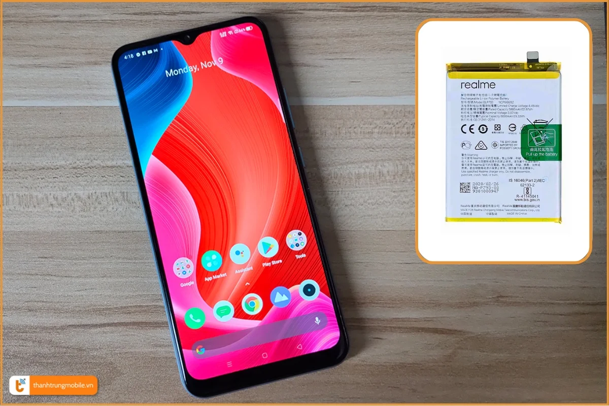 Thay pin Realme Narzo 30A chính hãng, nhanh chóng - Thành Trung Mobile 
