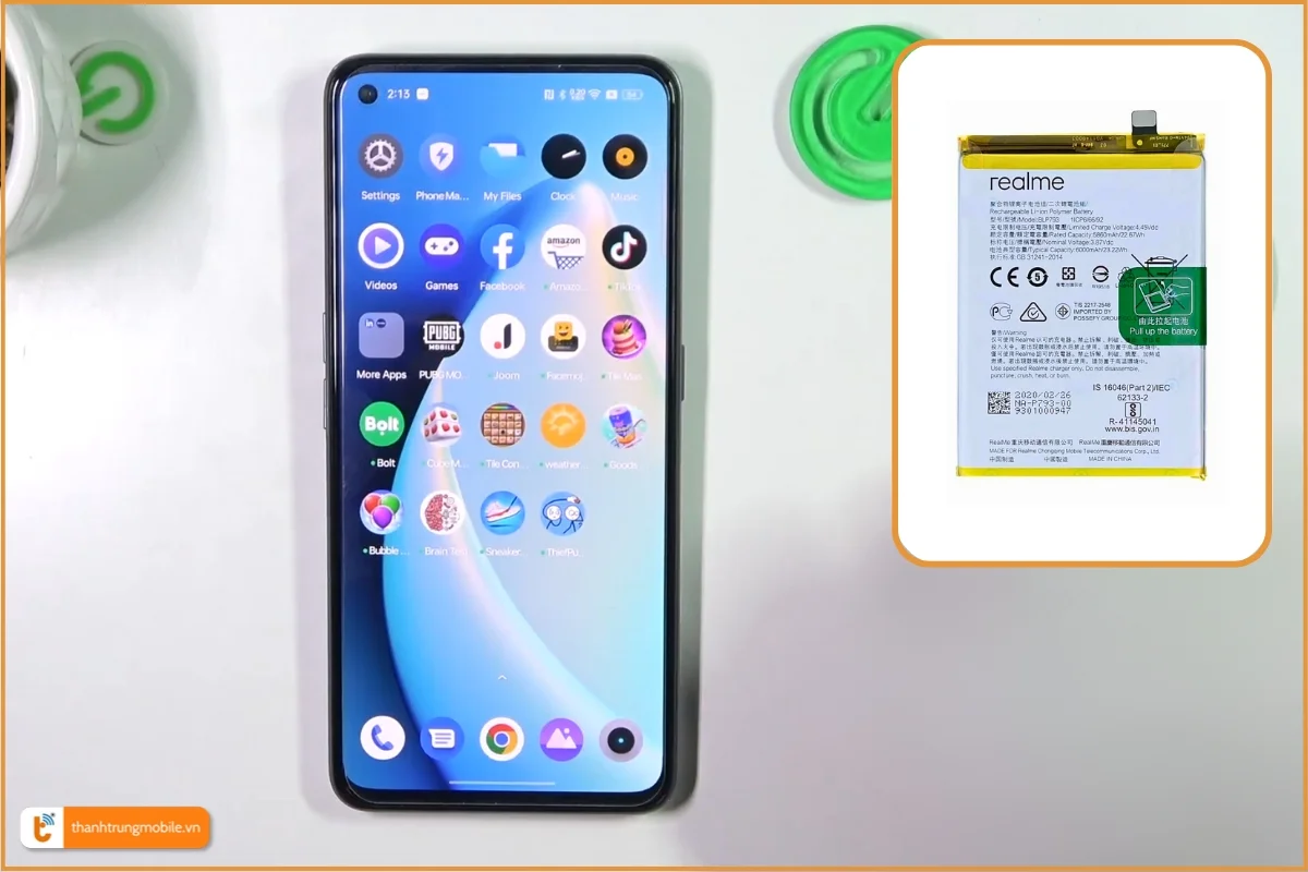 Thay pin Realme Narzo 50 Pro chính hãng, giá rẻ - Thành Trung Mobile