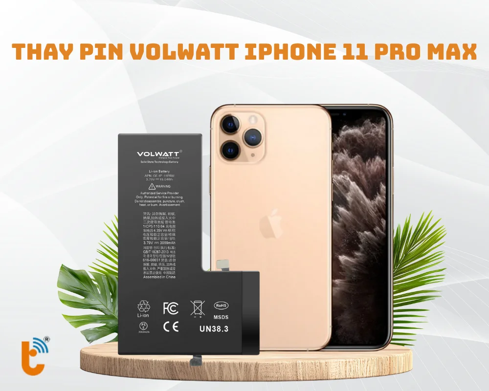 Thay pin Volwatt iPhone 11 Pro Max
