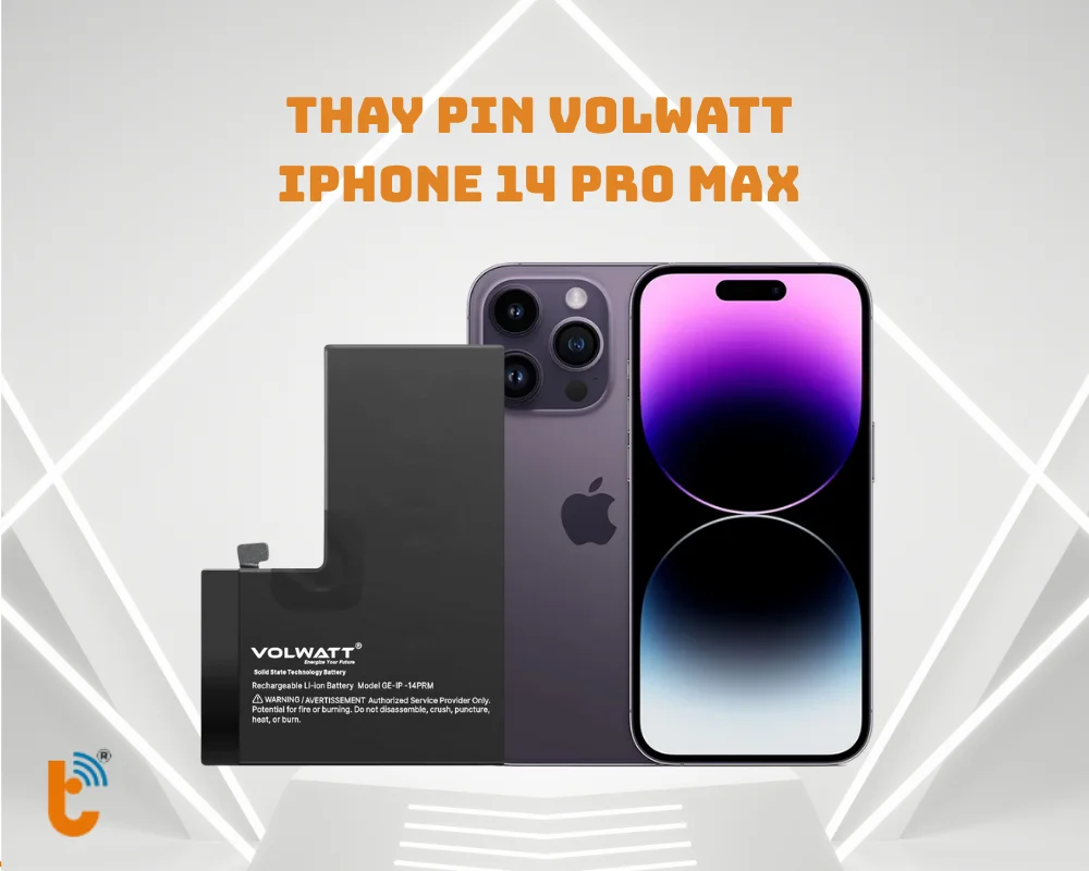 Thay pin Volwatt iPhone 14 Pro Max 