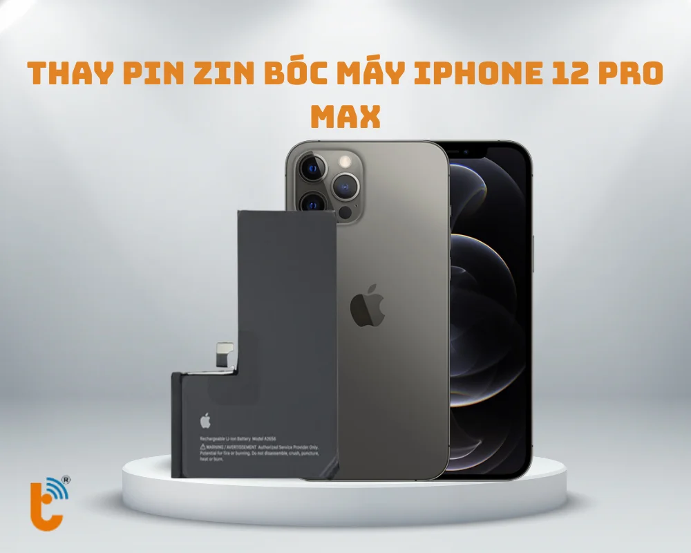 Thay pin Zin bóc máy iPhone 12 Pro Max