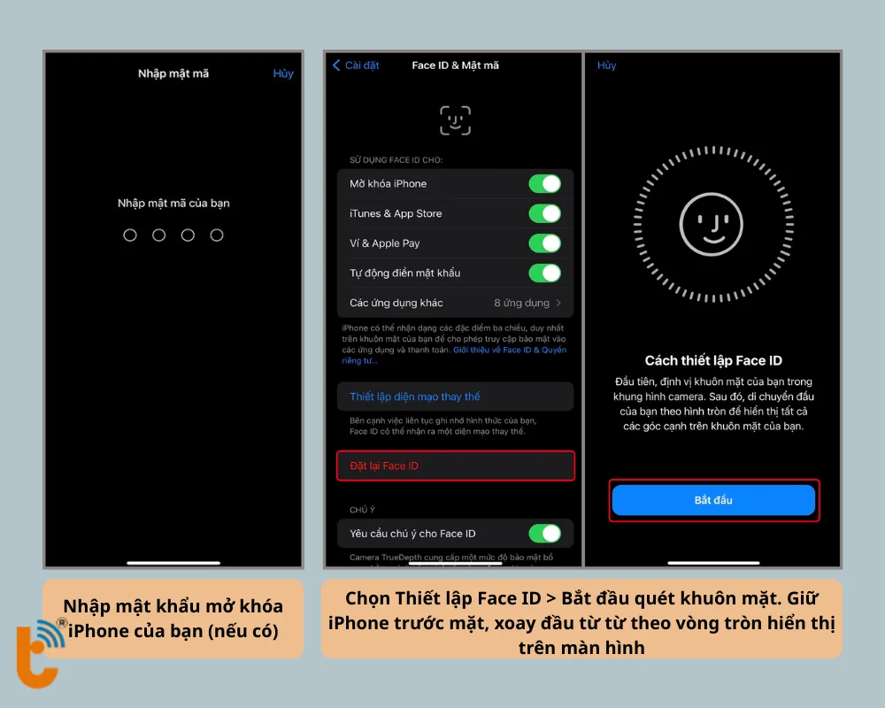 Thiết lập Face ID