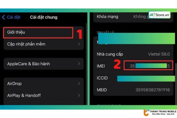 Kiểm tra số IMEI