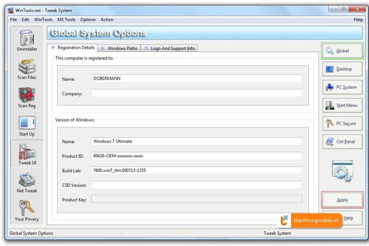 Tweak Ui cho giao diện Windows 7 a1