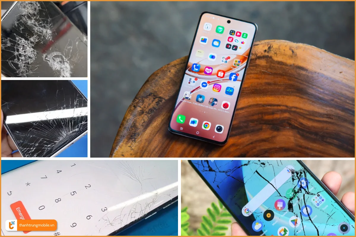 Vivo V50 lite và các dấu hiệu bể vỡ mặt kính thường gặp