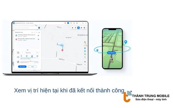 Xem vị trí hiện tại trên bản đồ